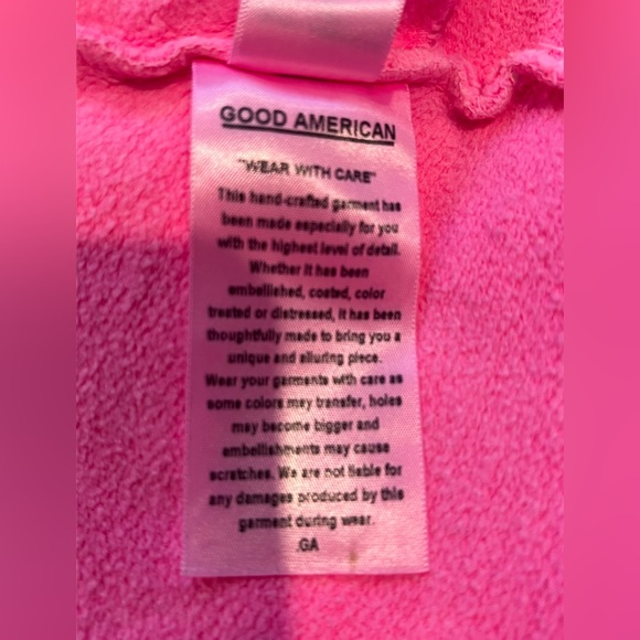Good American Pink Textured Shacket NWOT- - Picture 6 of 6
